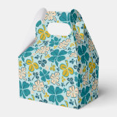 Green Lucky Shamrocks Clover St. Patrick's Day Bedankdoosjes (Achterkant)