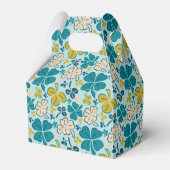 Green Lucky Shamrocks Clover St. Patrick's Day Bedankdoosjes (Voorkant Zijde)