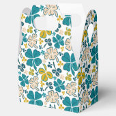 Green Lucky Shamrocks Clover St. Patrick's Day Bedankdoosjes (Geopend)