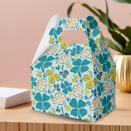 Green Lucky Shamrocks Clover St. Patrick's Day Bedankdoosjes