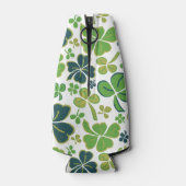 Green Lucky Shamrocks Clover St. Patrick's Day Flesjeskoeler (Achterkant)