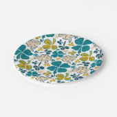 Green Lucky Shamrocks Clover St. Patrick's Day Papieren Bordje (Gekanteld)