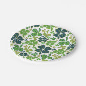 Green Lucky Shamrocks Clover St. Patrick's Day Papieren Bordje (Gekanteld)
