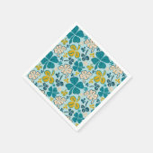 Green Lucky Shamrocks Clover St. Patrick's Day Servet (Hoek)