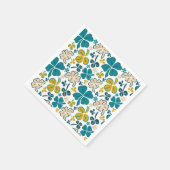 Green Lucky Shamrocks Clover St. Patrick's Day Servet (Hoek)