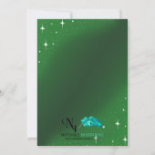 Green Lucky Stars St Patricks Day Party Invitation Kaart (Achterkant)