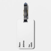 Green Luggage Bag Label Bagagelabel (Achterkant verticaal)