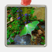 Green Luna moth Metalen Ornament (Voorkant)