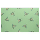 Green Luna Moth Pattern Fabric Stof (Fat Quarter)