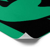 Green M BIrd Poster (Hoek)