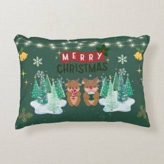 Green Magic Christmas Pillow Accent Kussen