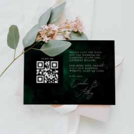 Green Magic Gold Qr Code Foto Save The Date