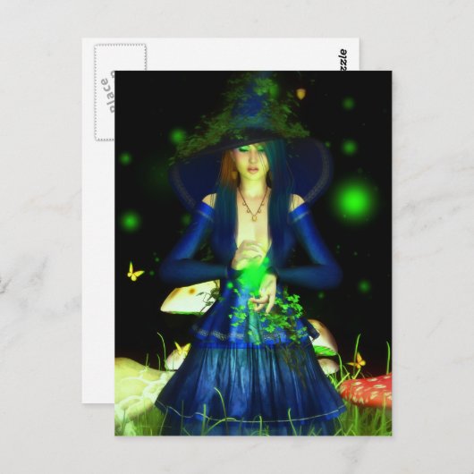 Green Magick Briefkaart (Voorkant / Achterkant)