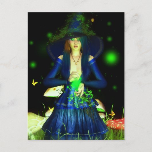 Green Magick Briefkaart (Voorkant)