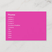 "Green Majestic"-kaart Visitekaartje (Achterkant)