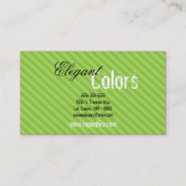 Green Make Up Artist Palette Brush Visitekaartje (Achterkant)