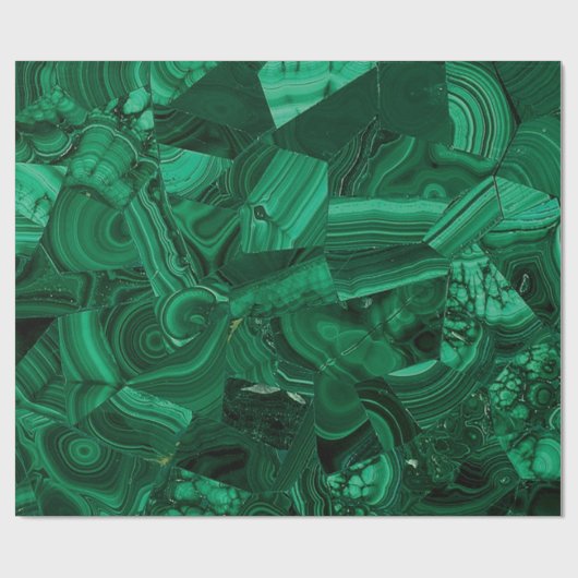 Green Malachite Cadeaupapier (Vlak)