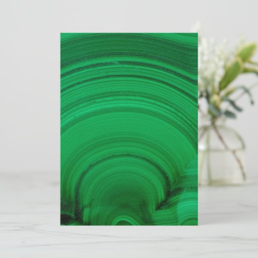 Green Malachite Close-up Bedankkaart (Staand voorkant)