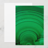 Green Malachite Close-up Bedankkaart (Voorkant / Achterkant)