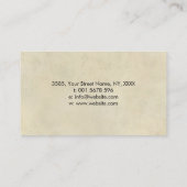 Green Malachite en Gold lijst Lotus Visitekaartje (Achterkant)