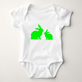 Green Mama en Baby Bunny Baby Bodysuit