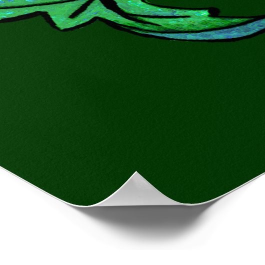 Green Man Gaze Poster (Hoek)