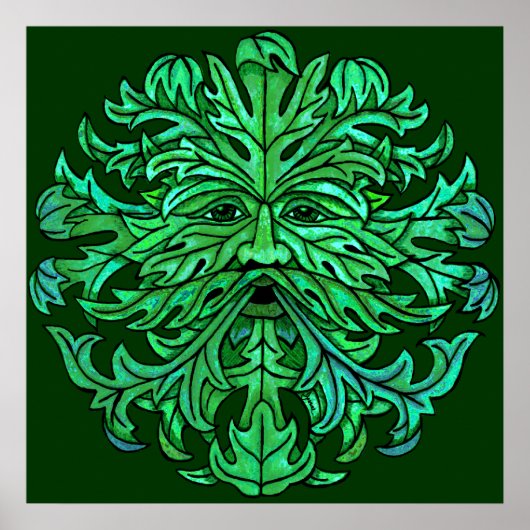 Green Man Gaze Poster (Voorkant)