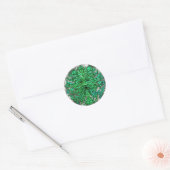 Green Man Gaze Ronde Sticker (Envelop)