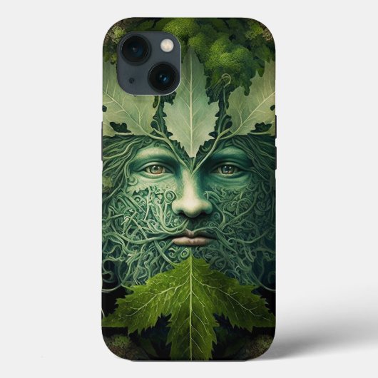 Green Man Mandala Fantasy Art Case-Mate iPhone Case (Achterkant)