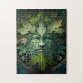 Green Man Mandala Fantasy Art Legpuzzel (Verticaal)