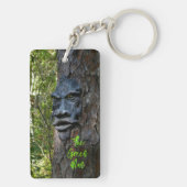 Green Man Pagan Mythology Celtic Myth Photographic Sleutelhanger (achterkant)