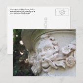 Green Man Sculpture Briefkaart (Voorkant / Achterkant)