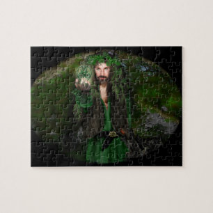 Green Man Triskel Legpuzzel
