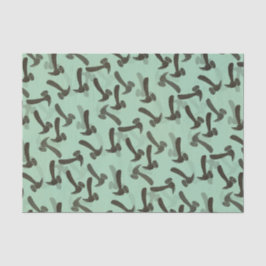 Green Mancave Hammer Tissuepapier