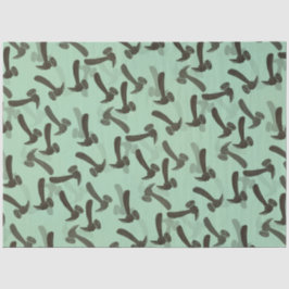 Green Mancave Hammer Tissuepapier