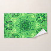 Green Mandala Bath Towel Set Bad Handdoek (Handdoek)