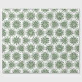 Green Mandala Floral Cadeaupapier (Vlak)