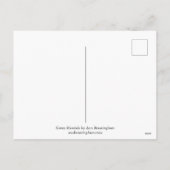 Green Mandala Holiday Briefkaart (Achterkant)