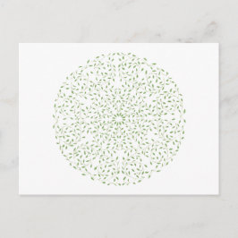 Green Mandala Holiday Briefkaart