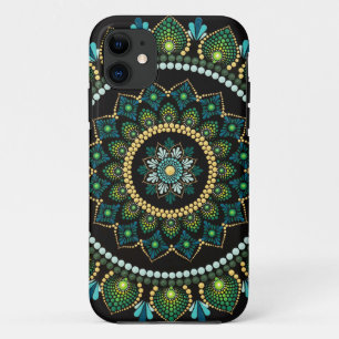 Green Mandala met de hand beschilderd Heilige Case-Mate iPhone Case