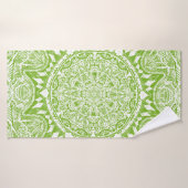 Green Mandala Pattern Badhanddoek (Badhanddoek)