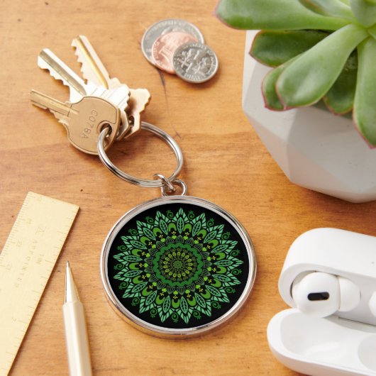 Green Mandala Sleutelhanger (Bureau)