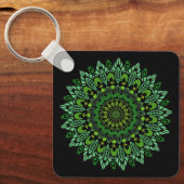 Green Mandala Sleutelhanger (Voorkant)