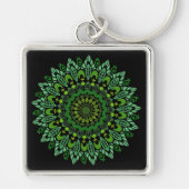 Green Mandala Sleutelhanger (Voorkant)