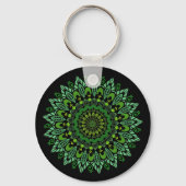Green Mandala Sleutelhanger (Voorkant)