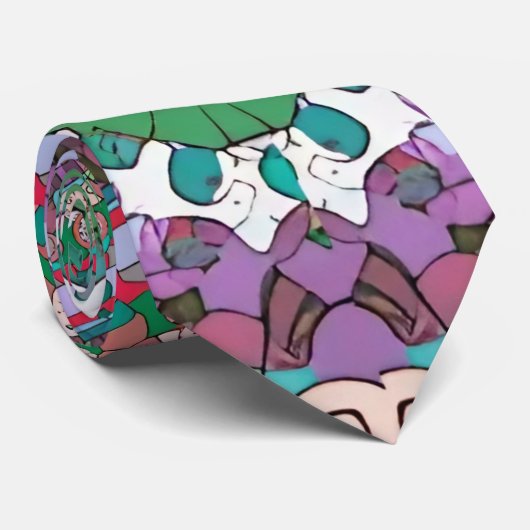 Green Mandala-Stropdas Stropdas (Opgerold)