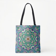 "Green Mandala" v2 Tas/schoudertas:stijl kiezen