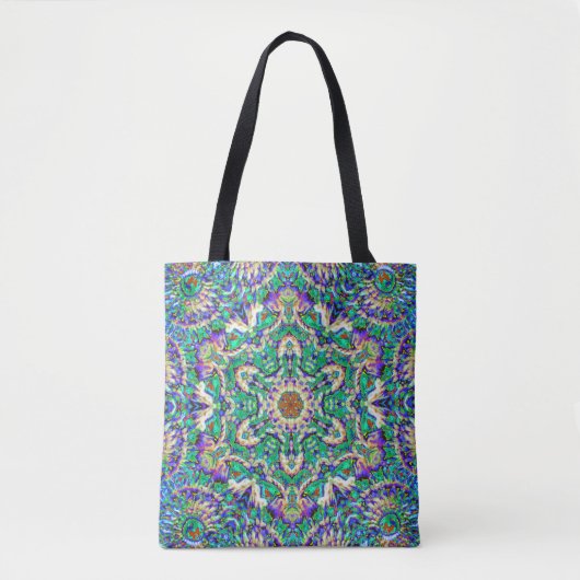 "Green Mandala" v2 Tas/schoudertas:stijl kiezen Tote Bag (Voorkant)