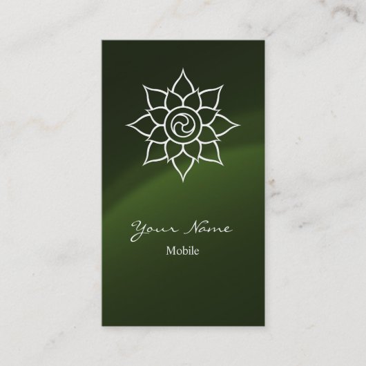 Green Mandala Visitekaartje (Voorkant)