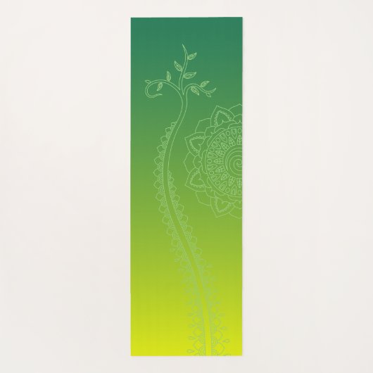 Green Mandala Yoga Mat (Achterkant)